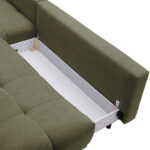 HOEKSTOELENSET, olijfgroen chenille thumbnail 5