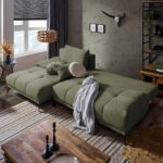 HOEKSTOELENSET, olijfgroen chenille thumbnail 7