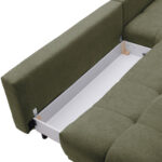 HOEKSTOELENSET, olijfgroen chenille thumbnail 6