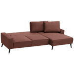 HOEKSTOELSET, gebrand bruin velours thumbnail 3
