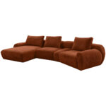 HOEKSTOELENSET, geroosterde bruine chenille thumbnail 3