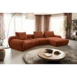 HOEKSTOELENSET, geroosterde bruine chenille thumbnail 2