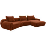 HOEKSTOELENSET, geroosterde bruine chenille thumbnail 3