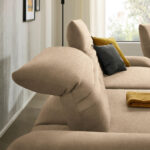HOEKSTOELSET, bruin pluche materiaal thumbnail 6