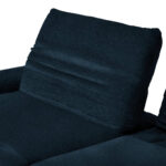 HOEKSTOELSET, pluche materiaal donkerblauw thumbnail 4