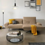 HOEKSTOELSET, bruin pluche materiaal thumbnail 2