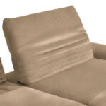 HOEKSTOELSET, bruin pluche materiaal thumbnail 4