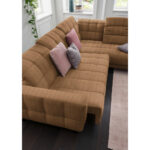 HOEKSTOELSET, bruine stof thumbnail 6