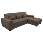 HOEKSTOELENSET, structuur, bouclé bruin thumbnail 6
