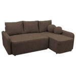 HOEKSTOELENSET, structuur, bouclé bruin thumbnail 5