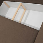 HOEKSTOELENSET, structuur, bouclé bruin thumbnail 6