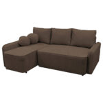HOEKSTOELENSET, structuur, bouclé bruin thumbnail 5