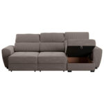 HOEKZITSET, velours bruin thumbnail 4