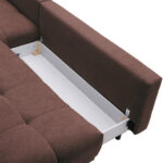 HOEKSTOELENSET, chenille bruin thumbnail 5