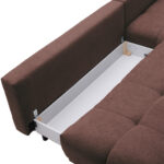 HOEKSTOELENSET, chenille bruin thumbnail 6