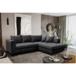 HOEKZITSET, veloursgrijs thumbnail 2