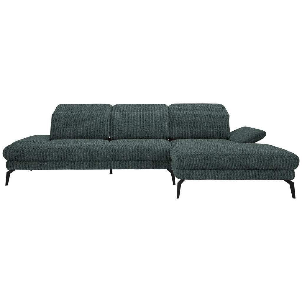 HOEKSTOELSET, grijs, groene stof