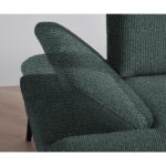 HOEKSTOELSET, grijs, groene stof thumbnail 5
