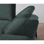 HOEKSTOELSET, grijs, groene stof thumbnail 7