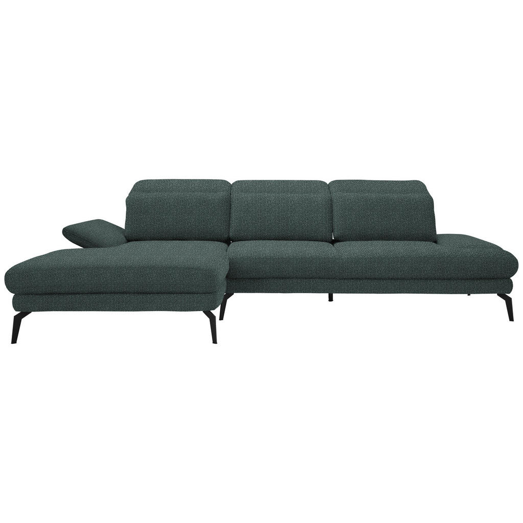 HOEKSTOELSET, grijs, groene stof