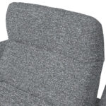 HOEKSTOELSET, chenille, gladde grijze stof thumbnail 6