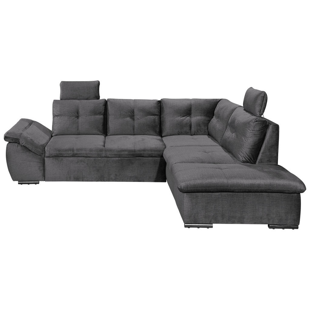 HOEKSTOELSET, grijs microvelours