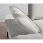 HOEKSTOELENSET, grijs-wit chenille thumbnail 5