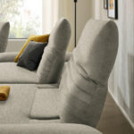 HOEKSTOELSET, grijs pluche materiaal thumbnail 6