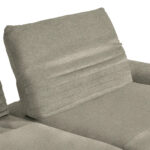 HOEKSTOELSET, grijs pluche materiaal thumbnail 7
