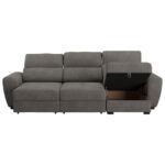 HOEKSTOELSET, grijsbruine microvezel thumbnail 6