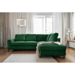 HOEKZITSET, geribbeld fluweel smaragdgroen thumbnail 6