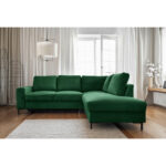 HOEKZITSET, geribbeld fluweel smaragdgroen thumbnail 7