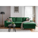 HOEKZITSET, geribbeld fluweel smaragdgroen thumbnail 6