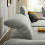 HOEKSTOELENSET, lichtgrijs chenille thumbnail 6