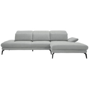 HOEKSTOELENSET, lichtgrijs chenille