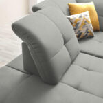 HOEKSTOELENSET, lichtgrijs chenille thumbnail 4