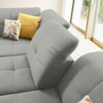 HOEKSTOELENSET, lichtgrijs chenille thumbnail 5