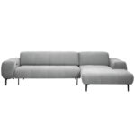 HOEKSTOELENSET, lichtgrijs chenille thumbnail 1