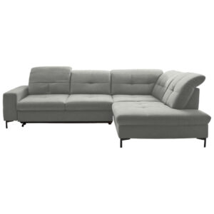 HOEKSTOELENSET, lichtgrijs chenille