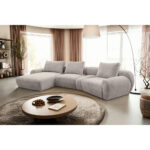HOEKSTOELENSET, lichtgrijs chenille thumbnail 2
