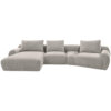 HOEKSTOELENSET, lichtgrijs chenille