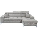 HOEKSTOELENSET, lichtgrijs chenille thumbnail 1