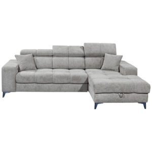 HOEKSTOELENSET, lichtgrijs chenille