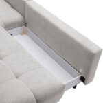 HOEKSTOELENSET, lichtgrijs chenille thumbnail 5