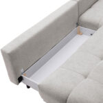 HOEKSTOELENSET, lichtgrijs chenille thumbnail 6