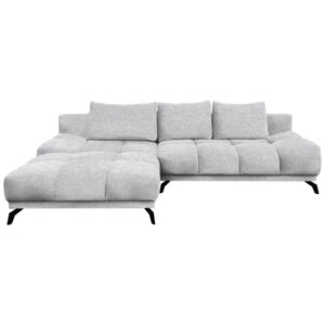 HOEKSTOELENSET, lichtgrijs chenille