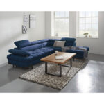 HOEKSTOELSET, donkerblauwe stof thumbnail 2