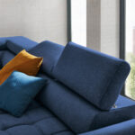 HOEKSTOELSET, donkerblauwe stof thumbnail 6