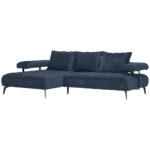 HOEKSTOELSET, donkerblauwe stof thumbnail 4