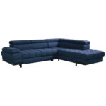 HOEKSTOELSET, donkerblauwe stof thumbnail 7